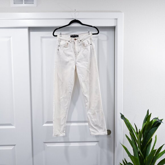 Veronica Beard Size 25 Blake Classic Straight High Rise Jeans in Ecru - Picture 3 of 8